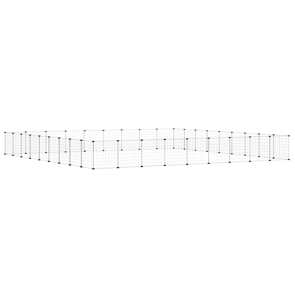 Vidaxl - Cage animaux de compagnie à 36 panneaux et porte Noir 315x315x35 cm vidaXL 3114021 - Imagen 7