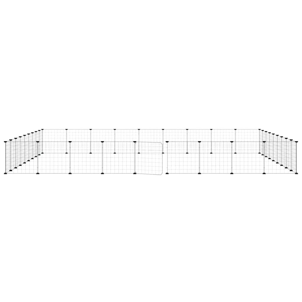 Vidaxl - Cage animaux de compagnie à 36 panneaux et porte Noir 315x315x35 cm vidaXL 3114021 - Imagen 5