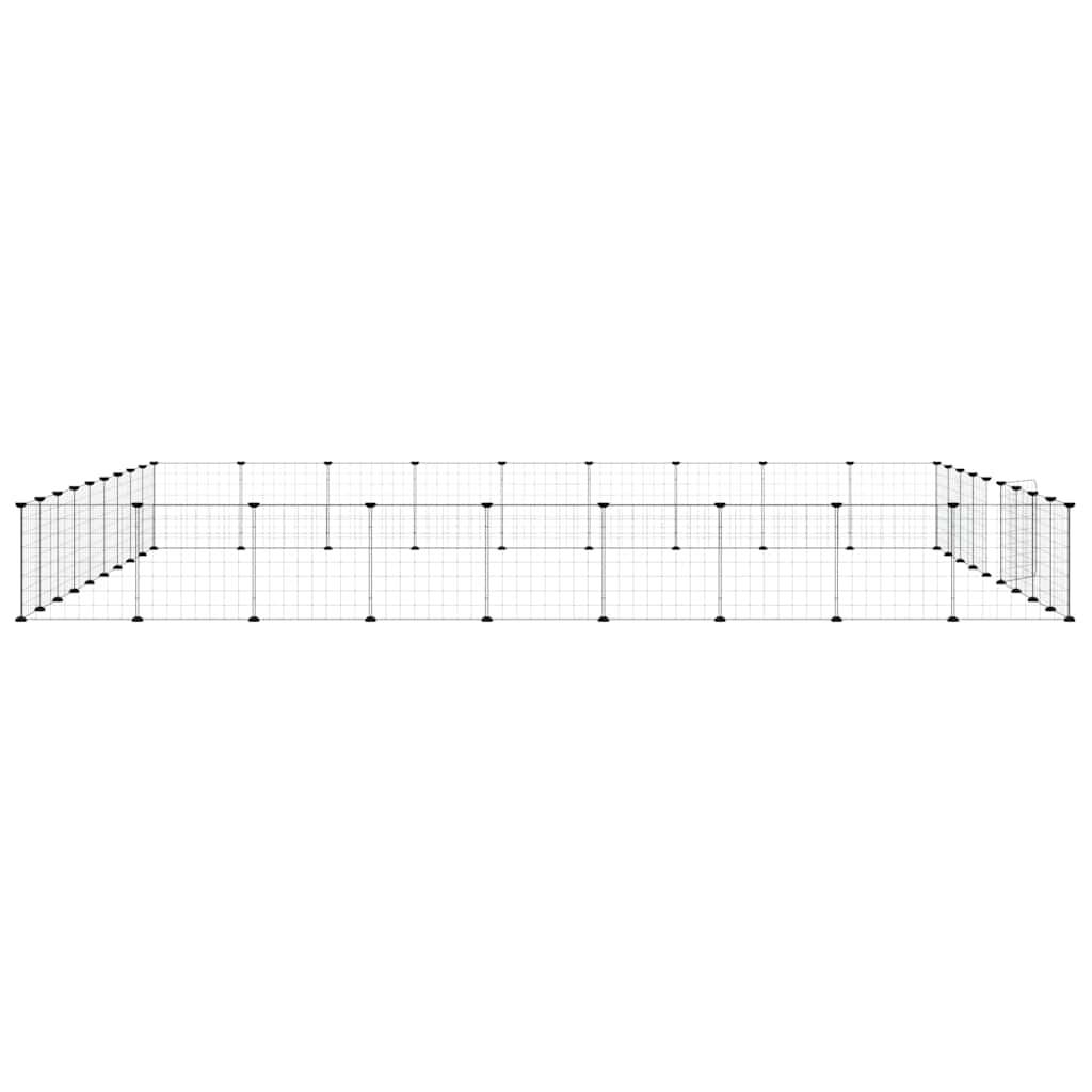 Vidaxl - Cage animaux de compagnie à 36 panneaux et porte Noir 315x315x35 cm vidaXL 3114021 - Imagen 6