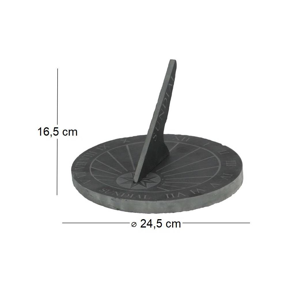 Esschert Design - Cadran solaire à poser en schiste - Imagen 3