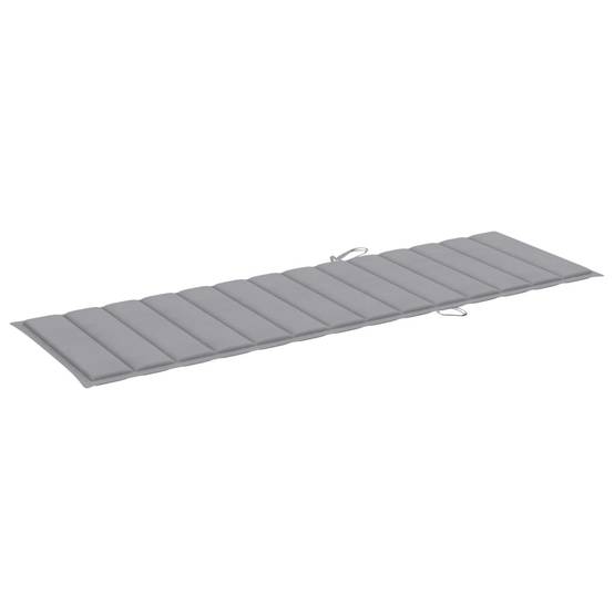 Bain de soleil - Transat - Chaise longue avec table et coussin Pin imprégné - MEUBLE PRO - Image 7