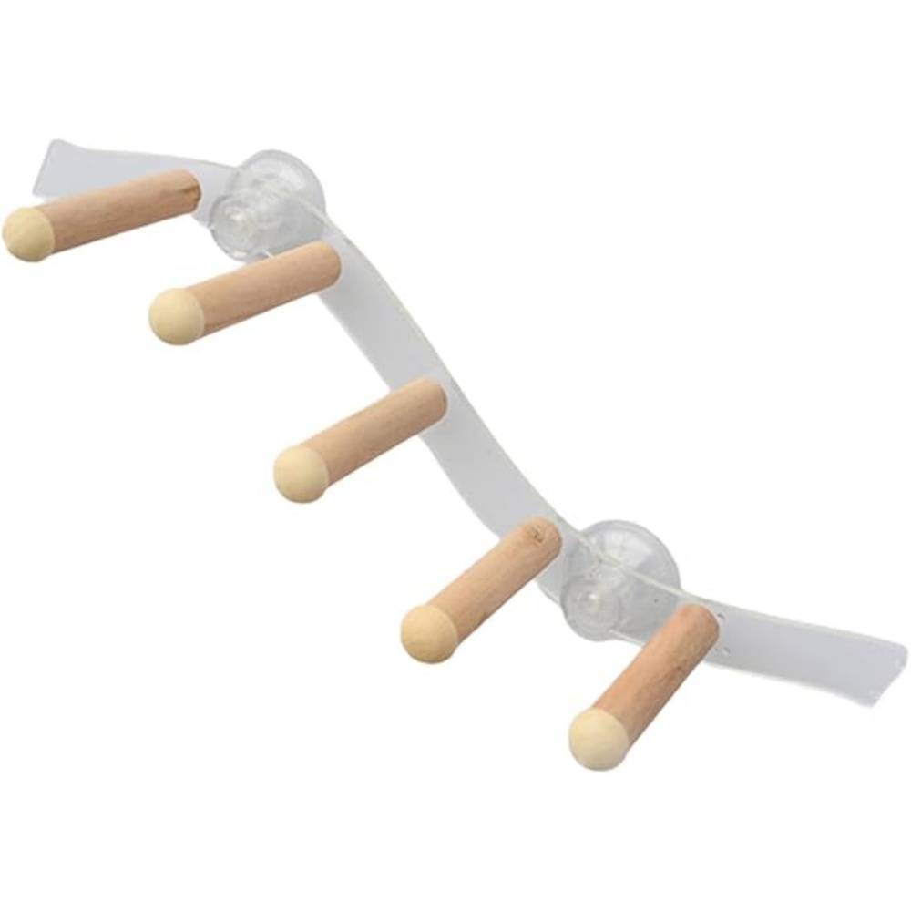 DtopbuyAge - Ventouse Perche en Bois Pour Perroquet Cage Jouet - Image 1