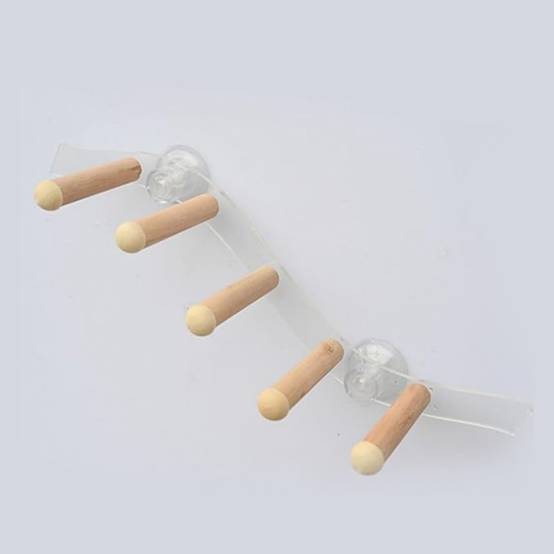 DtopbuyAge - Ventouse Perche en Bois Pour Perroquet Cage Jouet - Image 4