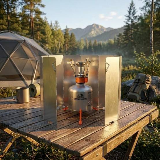 Brûleur pliable, support de cartouche et pare-vent pliables Trailgaz Ultra pour camping et randonnée - Image 8