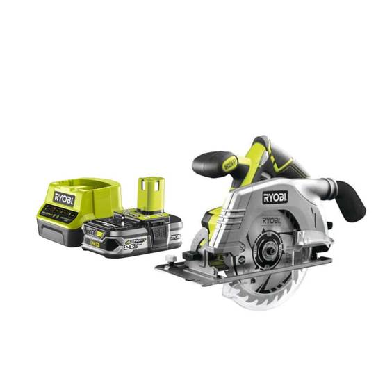 Ryobi - Pack RYOBI Scie circulaire 18V One+ R18CS-0 - 1 Batterie 2.5Ah - 1 Chargeur rapide RC18120-125