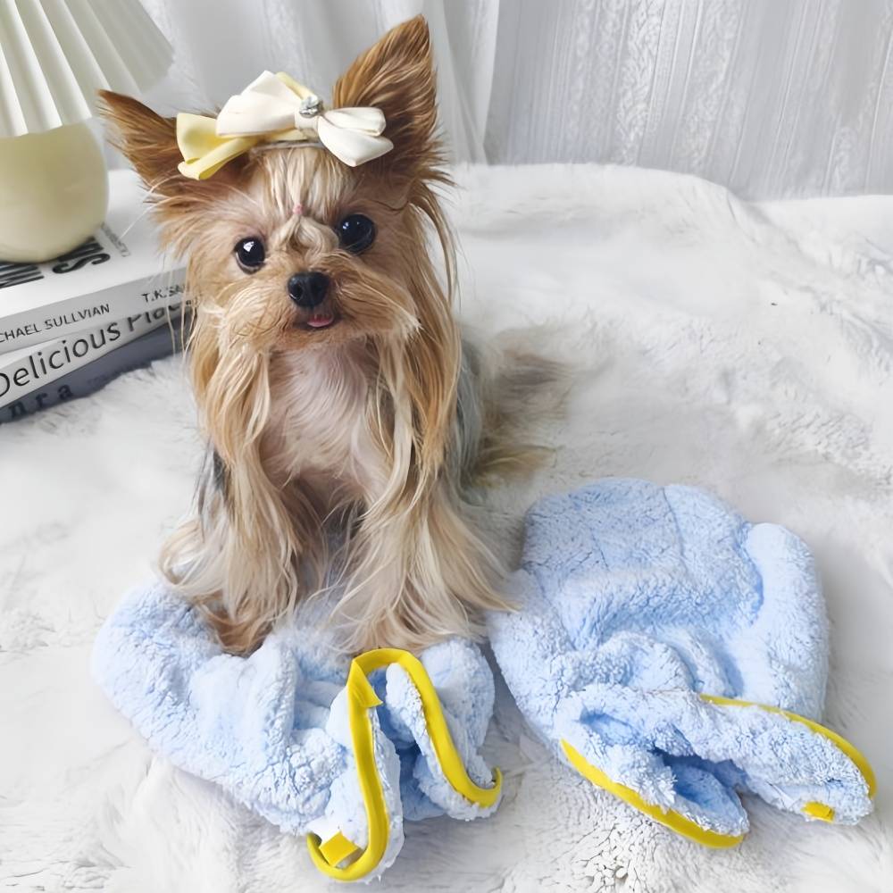 IntiMeg - Gants de Bain pour Animaux de Compagnie Bleu IntiMeg - Image 7