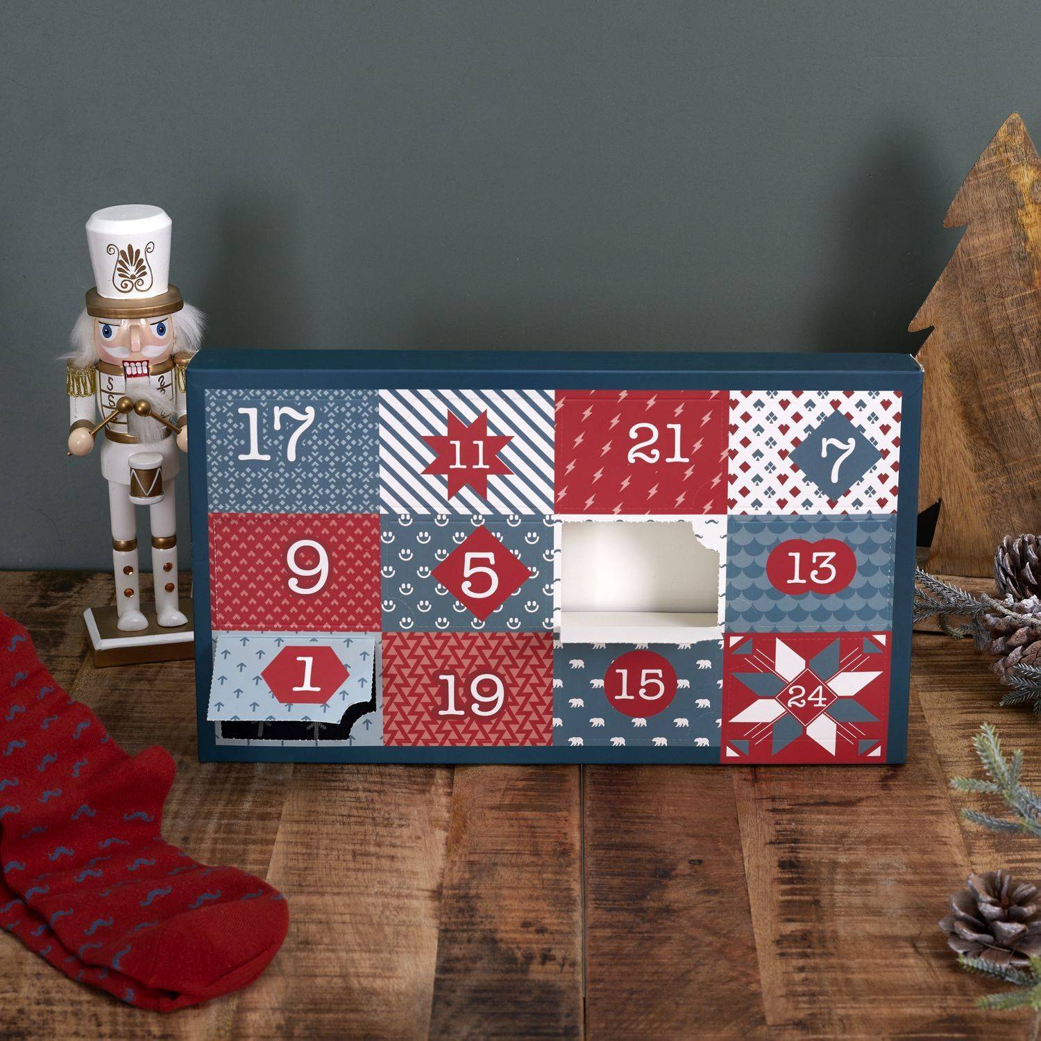 The Home Deco Factory - Calendrier de l'Avent 12 paires de chaussettes Homme - The Home Deco Factory - Imagen 2
