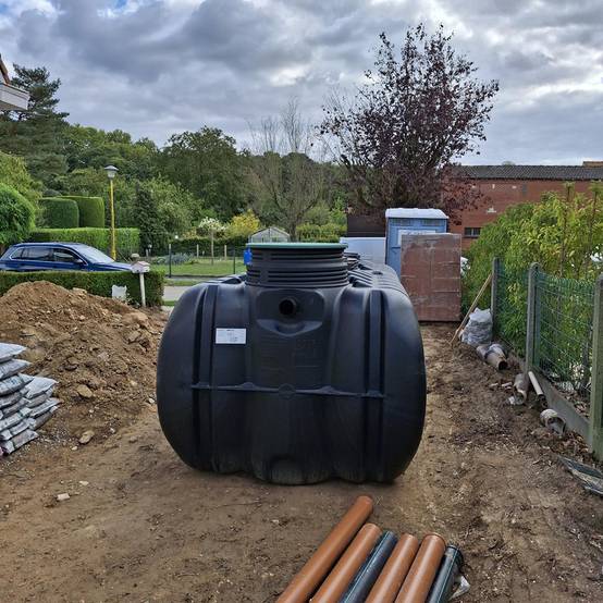 Cuve de stockage d'eau enterrée horizontale 8000l - Image 3