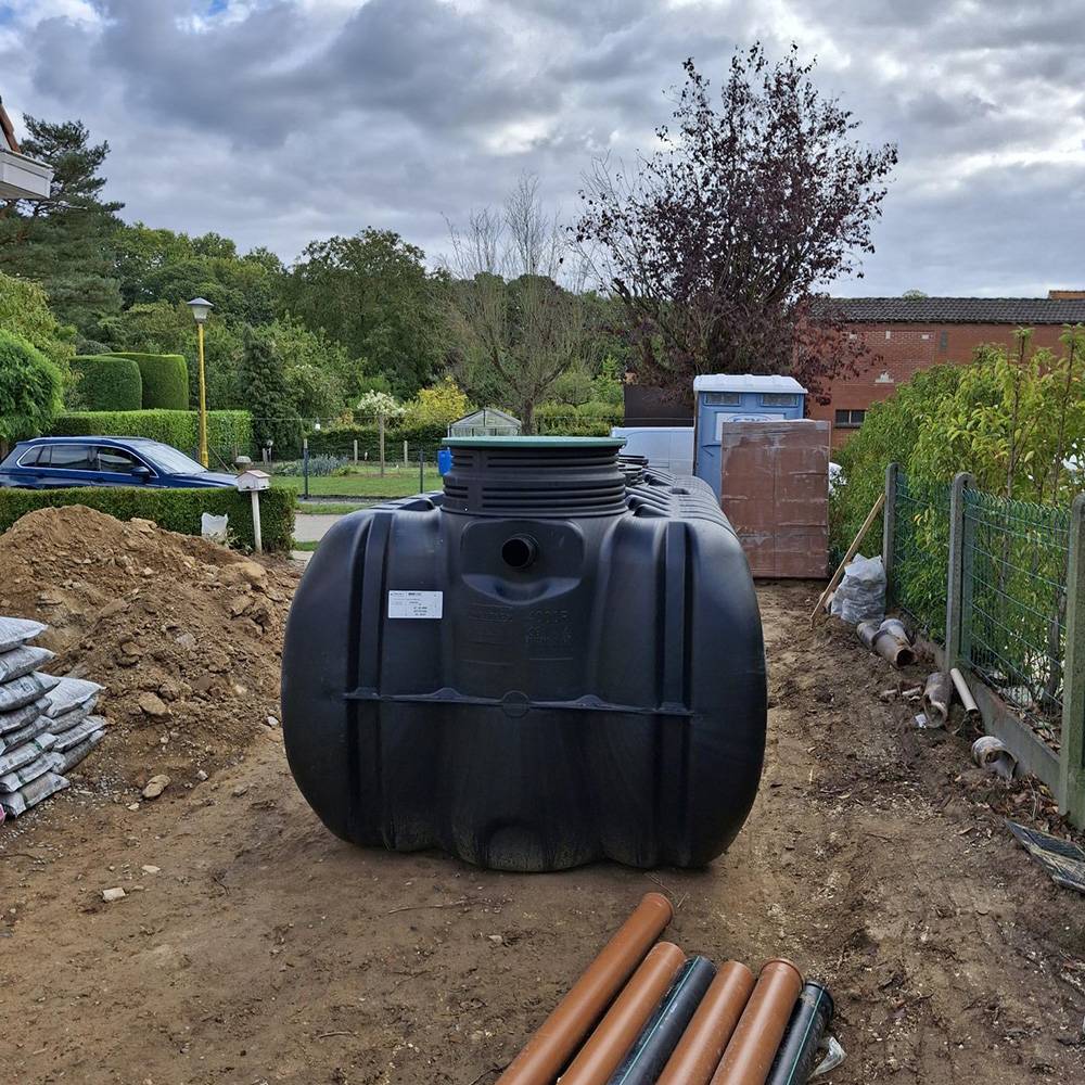 Cuve de stockage d'eau enterrée horizontale 8000l - Image 3