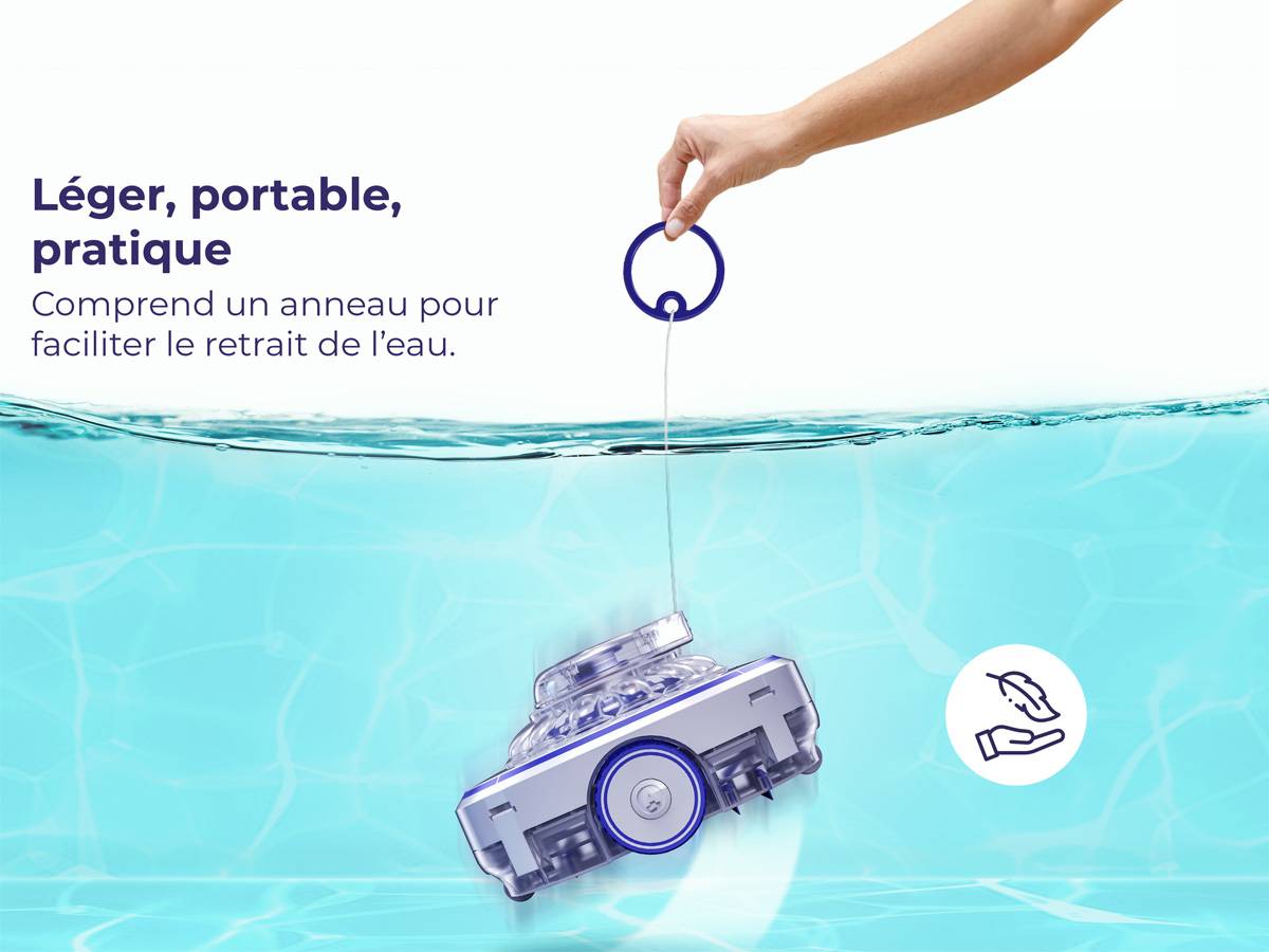Gre Pools - Robot électrique sans fil à batterie Wet Runner - 36 m³/h - pour piscine jusqu'à 7x5 m Gre Pools - Imagen 4