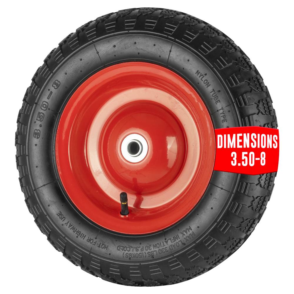 Sans Marque - Roue gonflable 380mm alésage 16mm pour brouette - Image 1