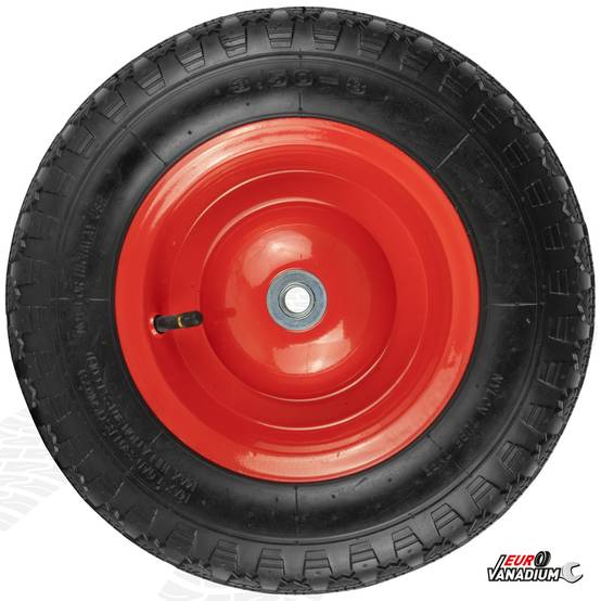 Sans Marque - Roue gonflable 380mm alésage 16mm pour brouette - Image 4