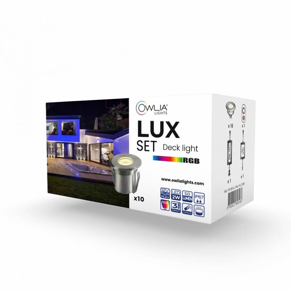 10 Spots LED LUX RGB - Transformateur 30W - 50 000 Heures de Durée de Vie Moyenne - PLUG and PLAY - Garantie 3 ans - Imagen 5