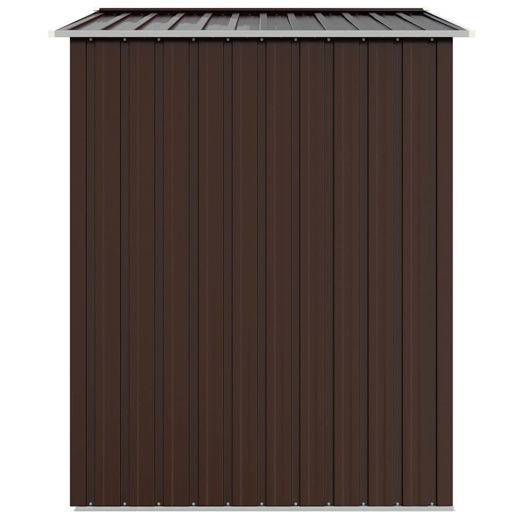 PANGIVO - Abri de jardin avec double porte - Acier galvanisé - Marron 205x129x183 cm - Surface au sol 2,64m² - PANGIVO - Image 6