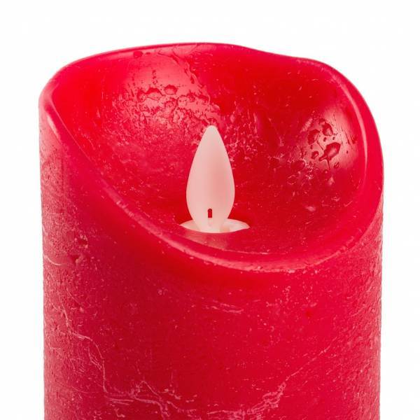 Cire véritable trempée à la main à piles LED minuterie bougies coniques