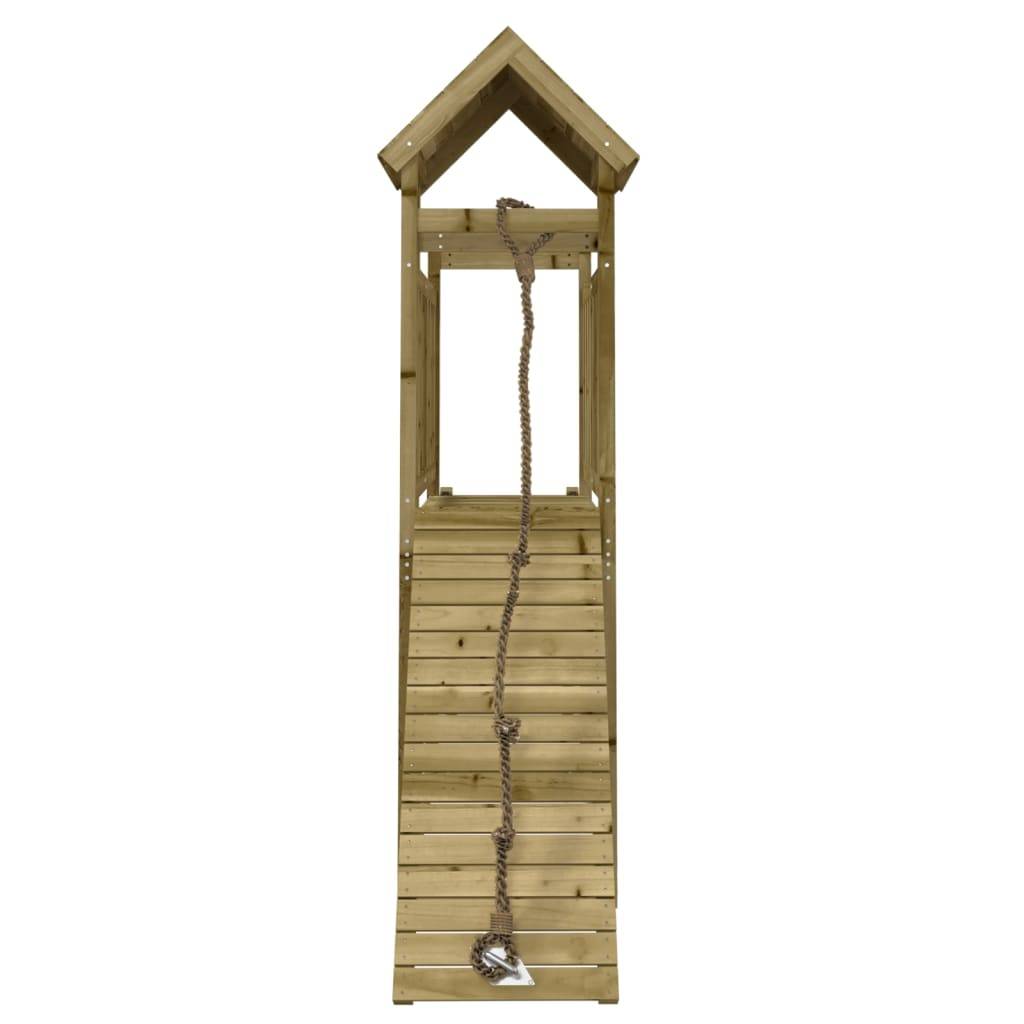 Helloshop26 - Maisonnette de jeu avec mur d'escalade 229 x 64 x 214 cm bois de pin imprégné - Imagen 3