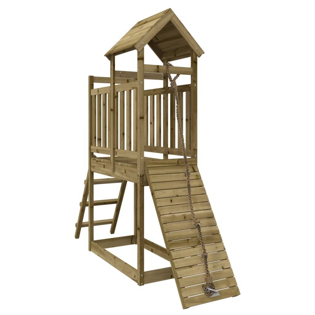 Helloshop26 - Maisonnette de jeu avec mur d'escalade 229 x 64 x 214 cm bois de pin imprégné - Imagen 2