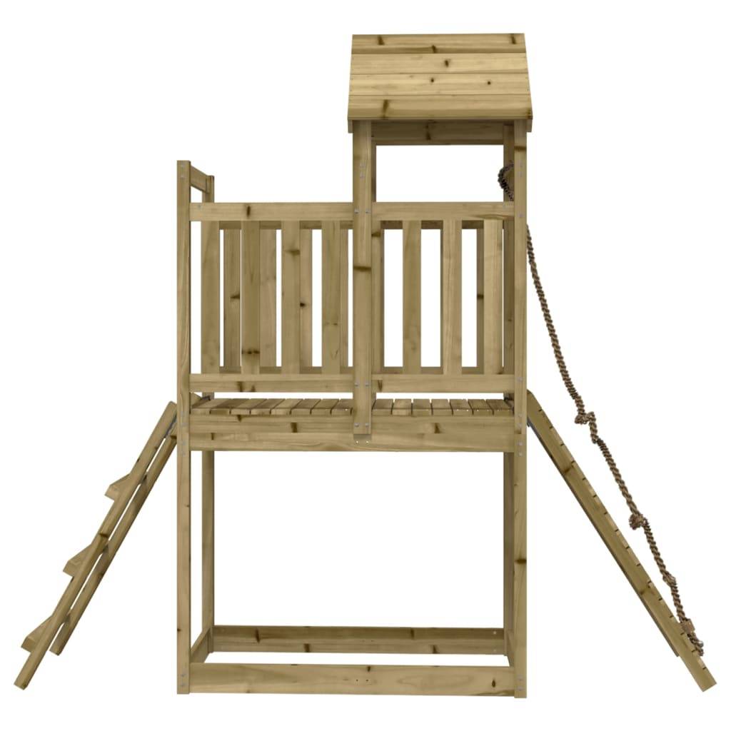Helloshop26 - Maisonnette de jeu avec mur d'escalade 229 x 64 x 214 cm bois de pin imprégné - Imagen 4