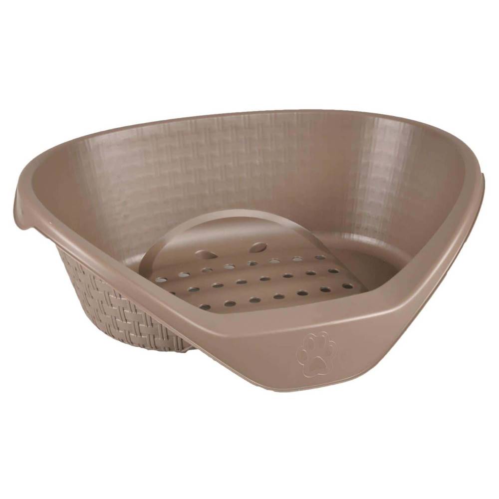 Panier aspect rotin 75 x 55 x 26 cm H  gamme Nido couleur taupe pour chien - Imagen 1