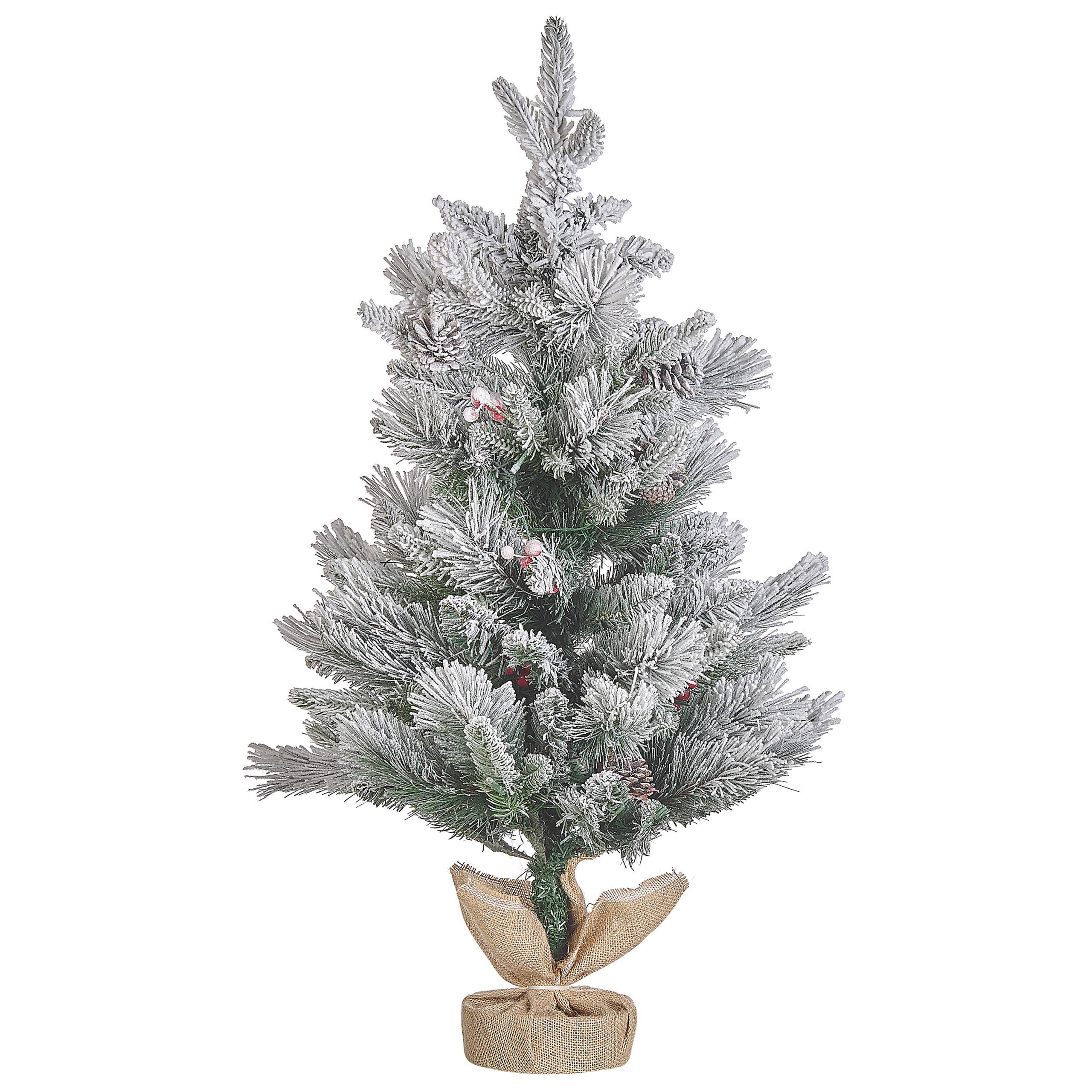 Beliani - Sapin de Noël Matière synthétique Blanc MALIGNE - Beliani - Imagen 4
