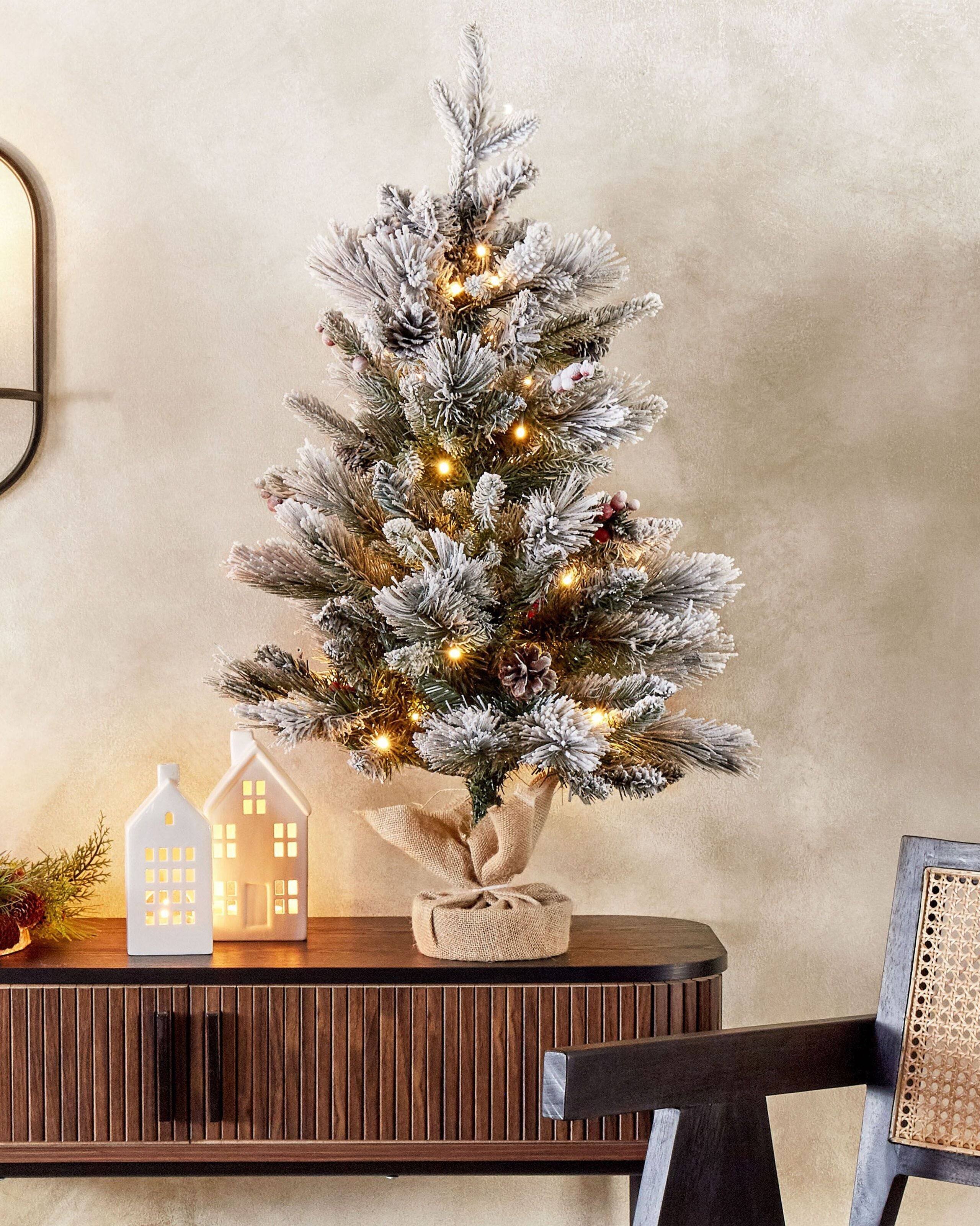 Beliani - Sapin de Noël Matière synthétique Blanc MALIGNE - Beliani - Imagen 1