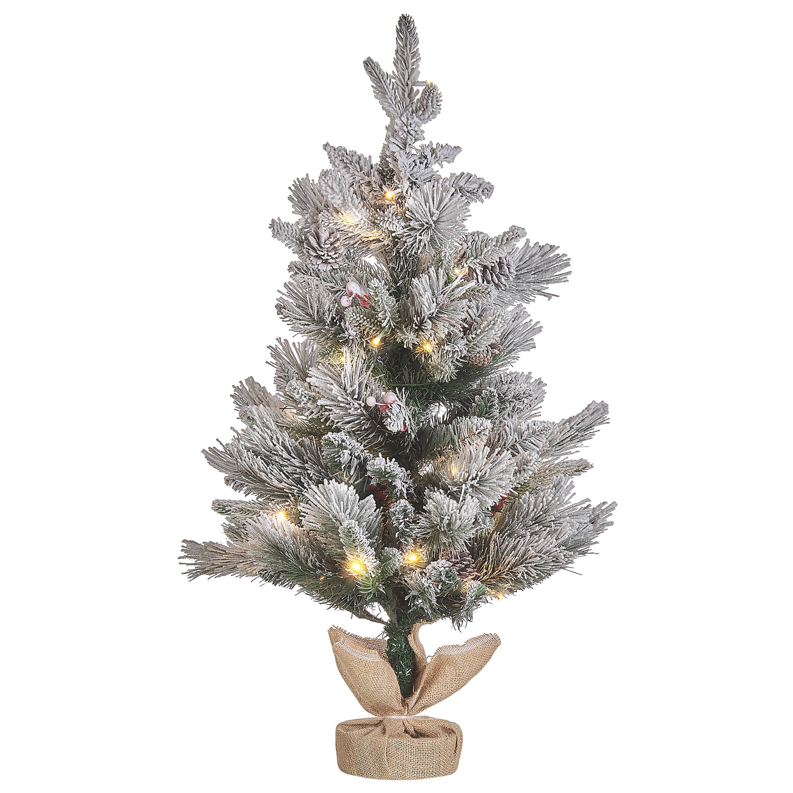 Beliani - Sapin de Noël Matière synthétique Blanc MALIGNE - Beliani - Imagen 2