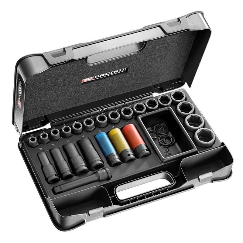 Facom - Coffret à douilles à chocs 1/2'' impact 6 pans 10-32mm - FACOM - NS.550B - Imagen 2