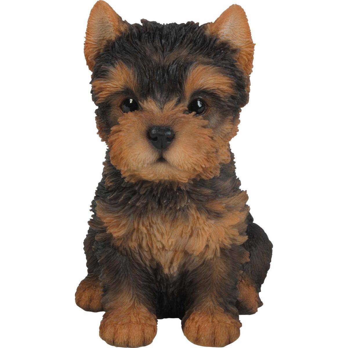 Vivid Arts - Chiot yorkshire assis en résine 16 cm - Imagen 1