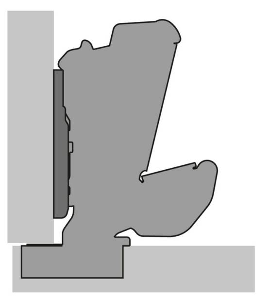Charnière HETTICH Sensys 8657i - Base 12,5 mm TH 52 - À visser - 9099540 - Image 3