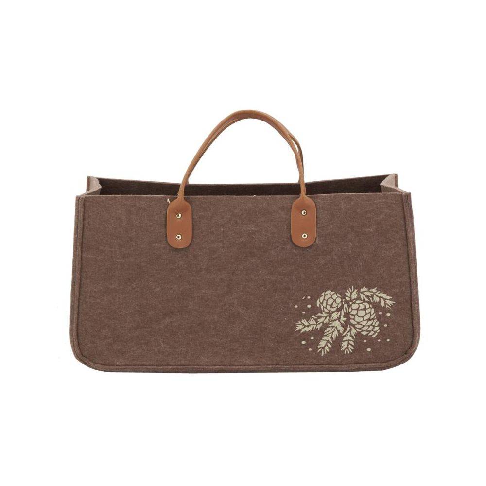 Aubry Gaspard - Sac à bûches en feutrine 50 x 25 cm - Imagen 3