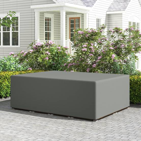 Housse protection salon jardin Oxford 600D imperméable anti-UV 275x205x90 gris - ComfortXL Outdoor Living - Image 10