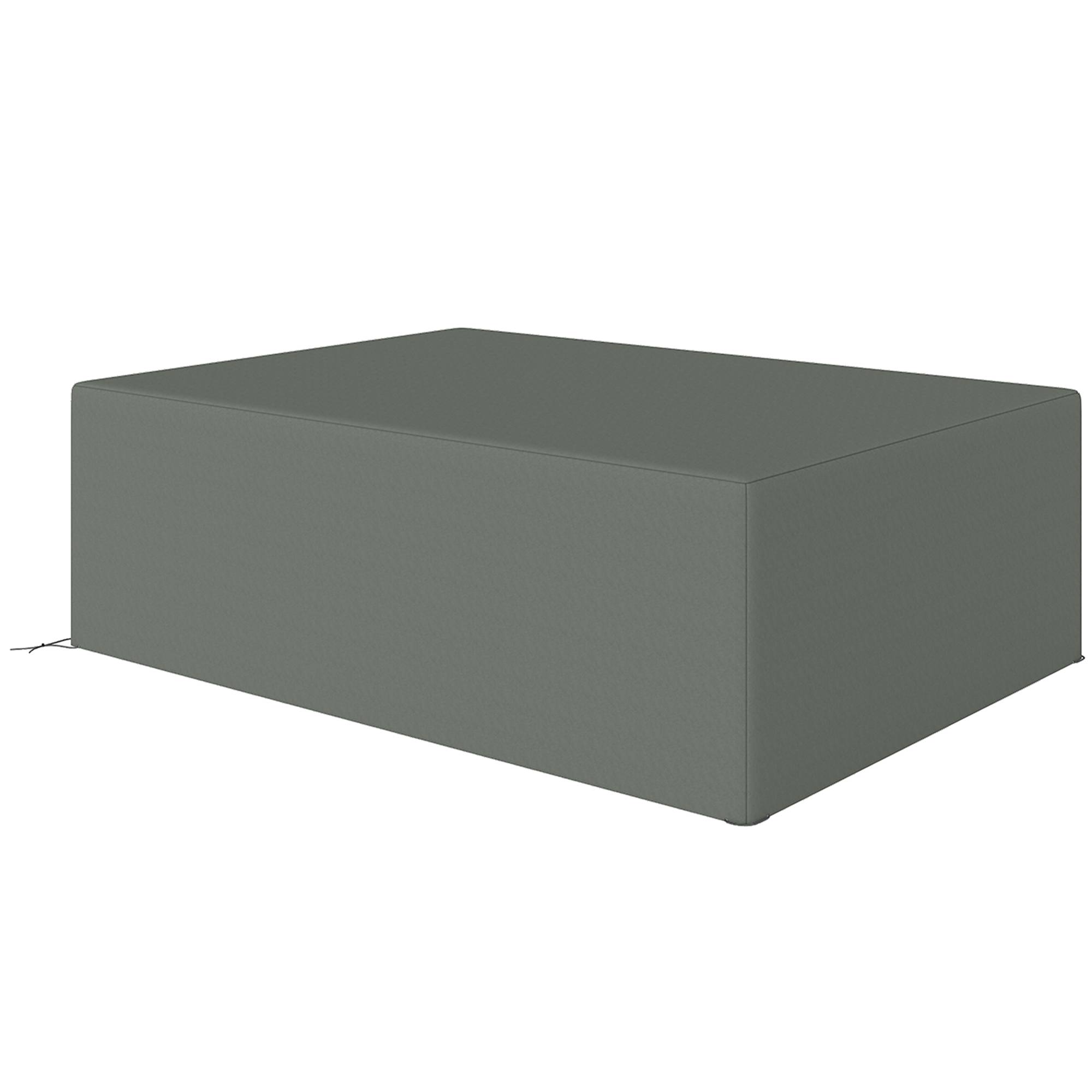 Housse protection salon jardin Oxford 600D imperméable anti-UV 275x205x90 gris - ComfortXL Outdoor Living - Image 2