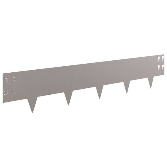 Bordure de jardin acier aménagement extérieur démarcation 10pcs 100x20cm rouillé - ComfortXL Outdoor Living - Image 5