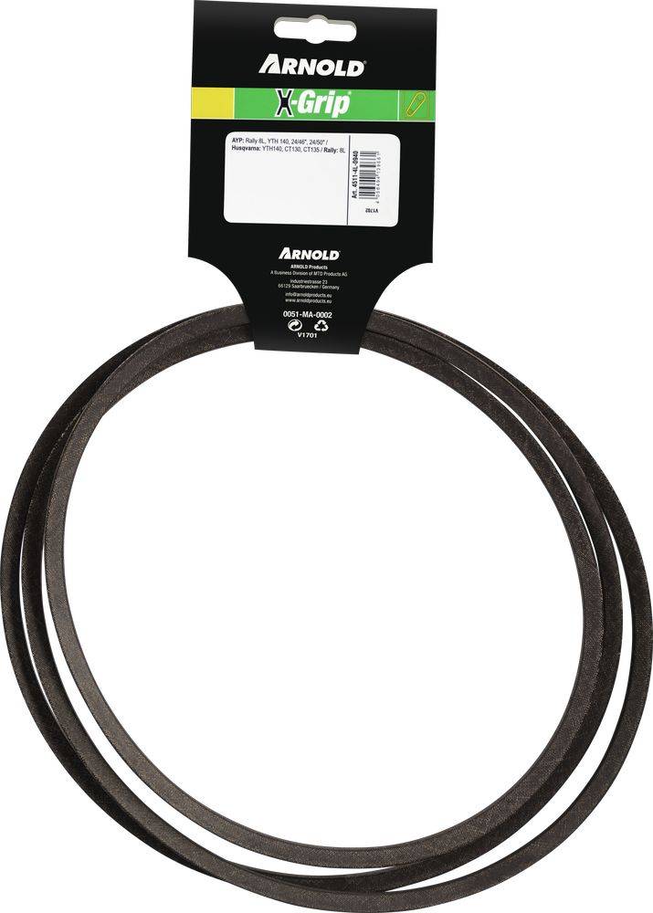 Arnold - Courroie trapézoïdale X-Grip V de type 4L940 Arnold - Imagen 4