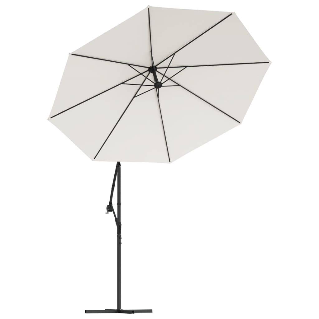 Vidaxl - Parasol avec éclairage LED 300cm Poteau en métal Sable vidaXL 42970 - Imagen 6