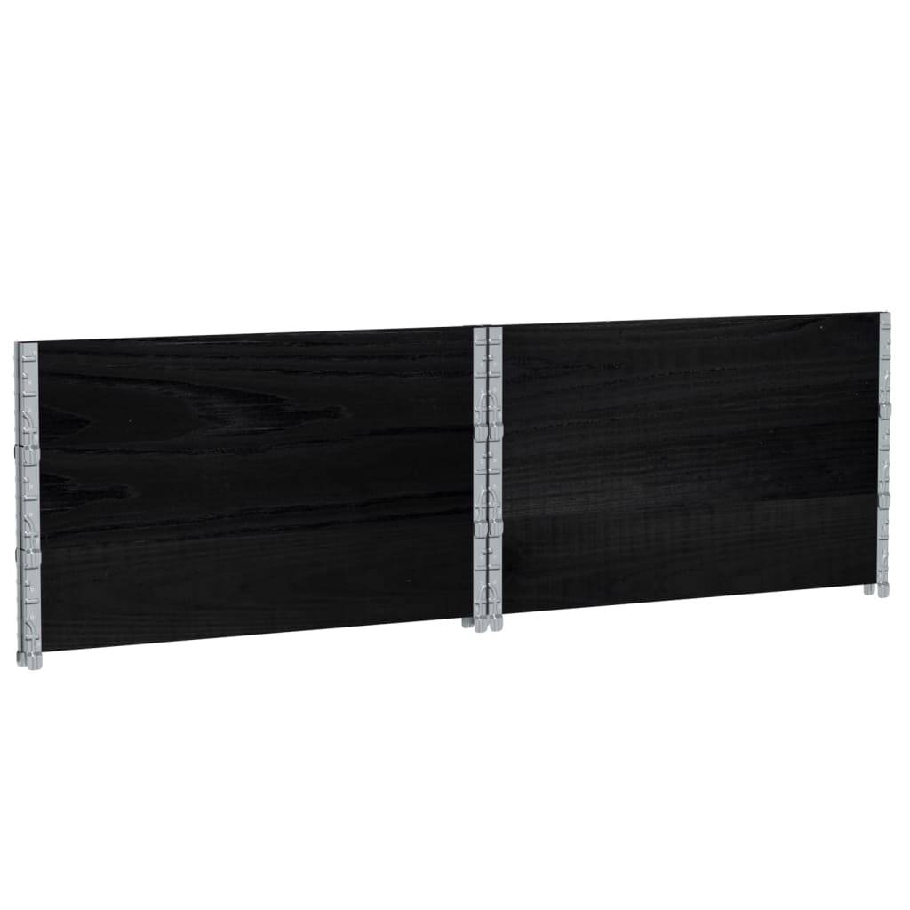 Jardinière bois de pin noir 100 x 100 x 60.5 cm - PANGIVO - Image 6