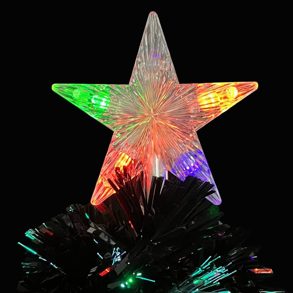 Maison Chic - Sapin de Noël - Arbre de Noël et flocons de neige LED Noir 64 cm Fibre optique - Image 6