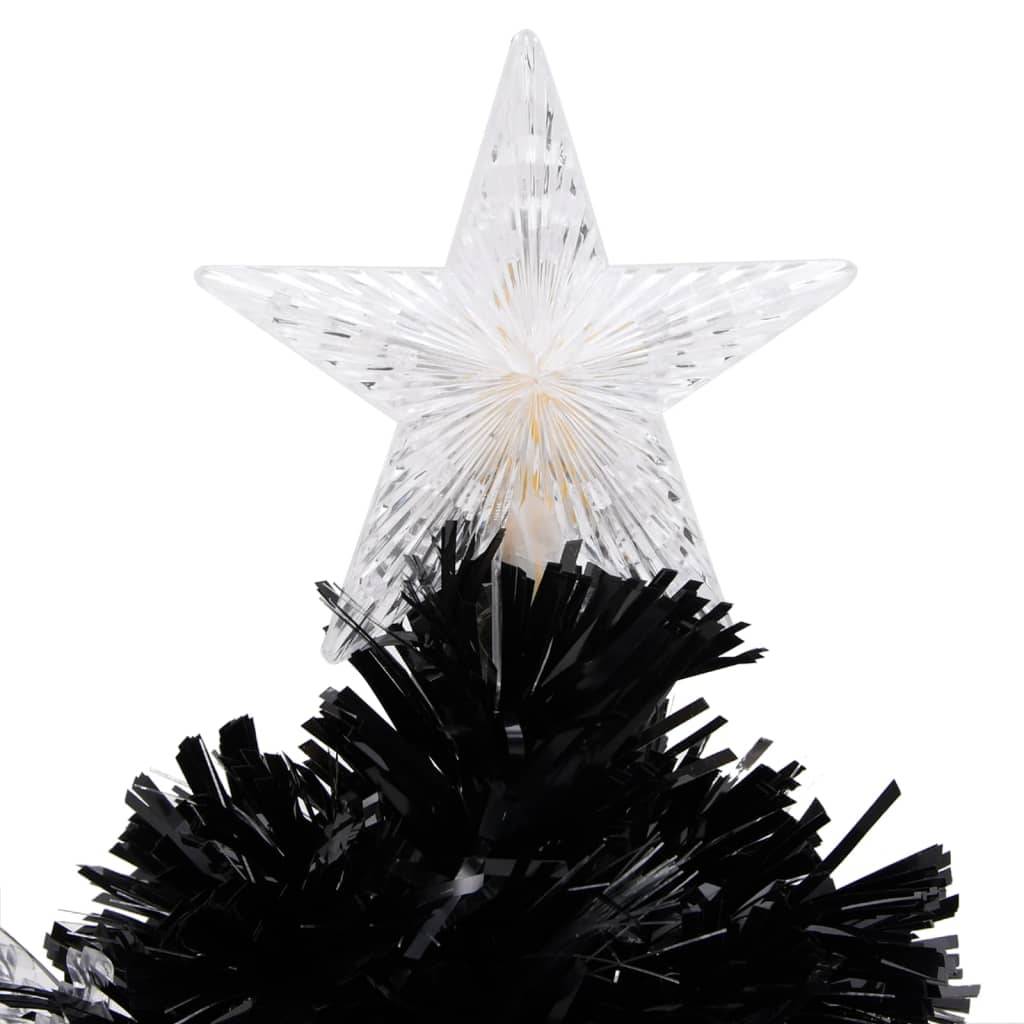 Maison Chic - Sapin de Noël - Arbre de Noël et flocons de neige LED Noir 64 cm Fibre optique - Image 7