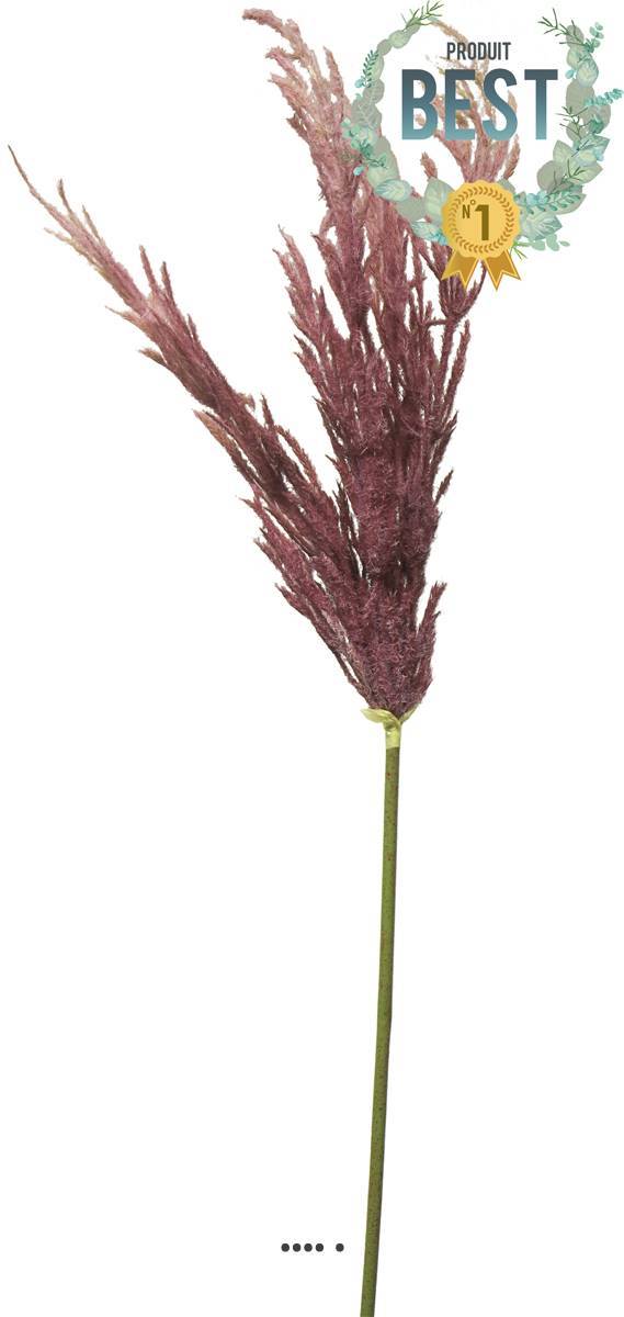 Artificielles - Herbe des prairies artificielle en piquet, H 99 cm Bourgogne - BEST - couleur: Bourgogne - Imagen 1