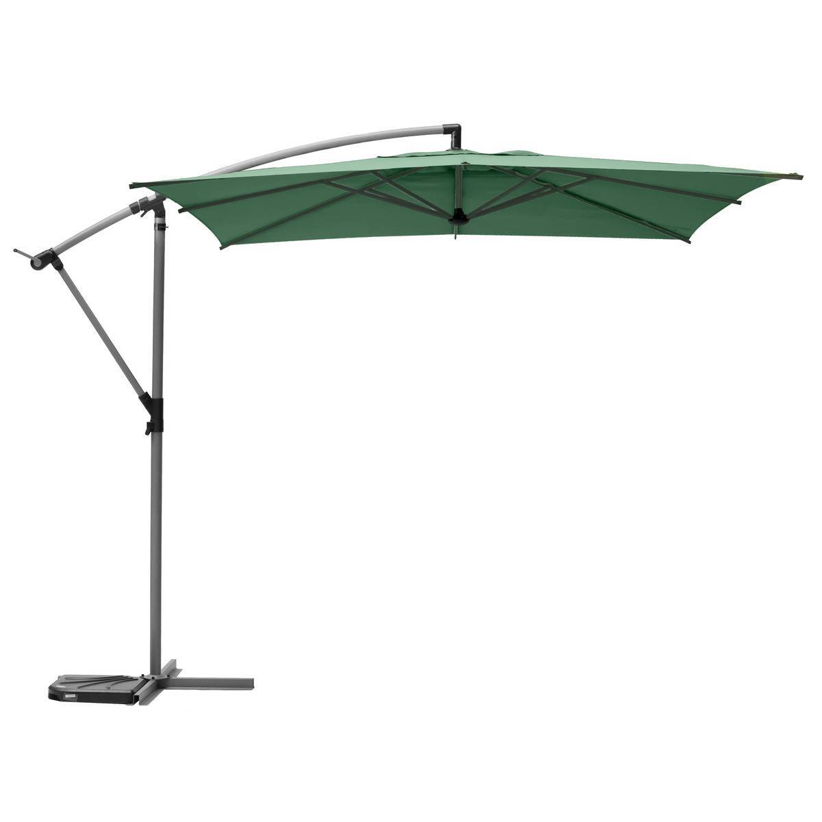 Hesperide - Parasol déporté carré "Manoa" vert olive D2,5x2,5m en acier Hespéride - Imagen 2