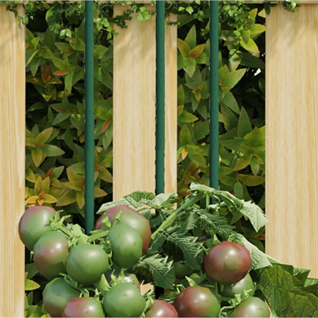 30 pcs Piquets de Fixation - Piquets de sol pour plantes de jardin vert 60 cm acier - Image 2