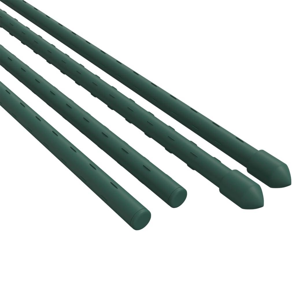 30 pcs Piquets de Fixation - Piquets de sol pour plantes de jardin vert 60 cm acier - Image 4