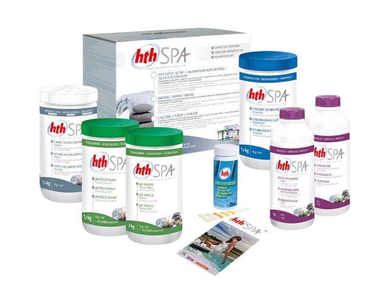 Kit complet de traitement hth Spa au chlore - 5,6 kg + 2 l - Imagen 2