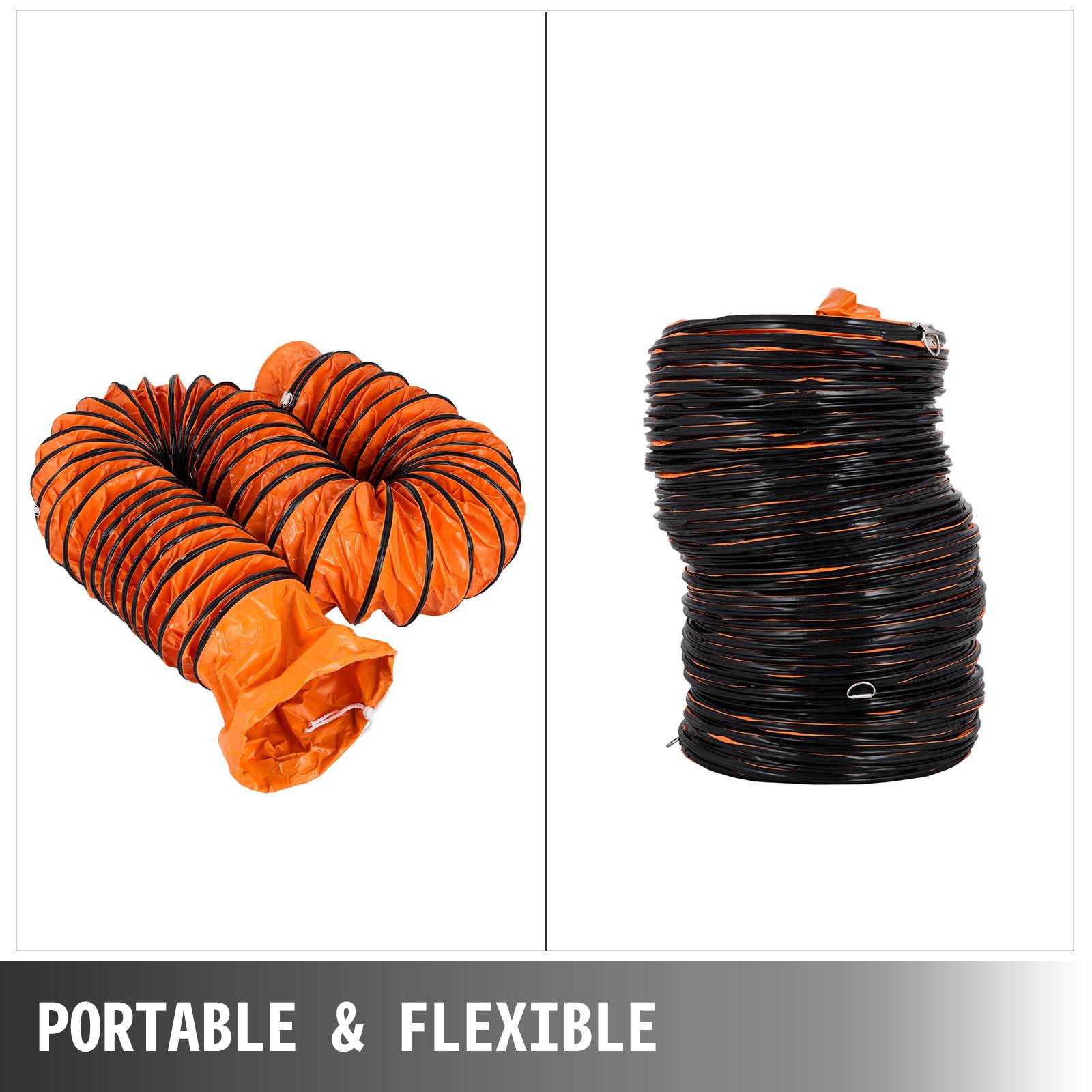 Vevor - VEVOR Tuyau ventilation 5 m, PVC flexible, diamètre 305 mm, extraction. - Image 3