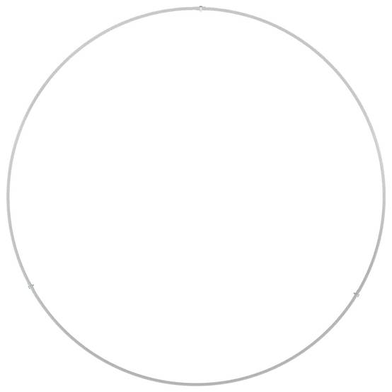 Grande Bordure de Jardin Ronde Acier pour Massif ou Arbre Ø 80x20 cm Blanc - ComfortXL Outdoor Living - Image 6
