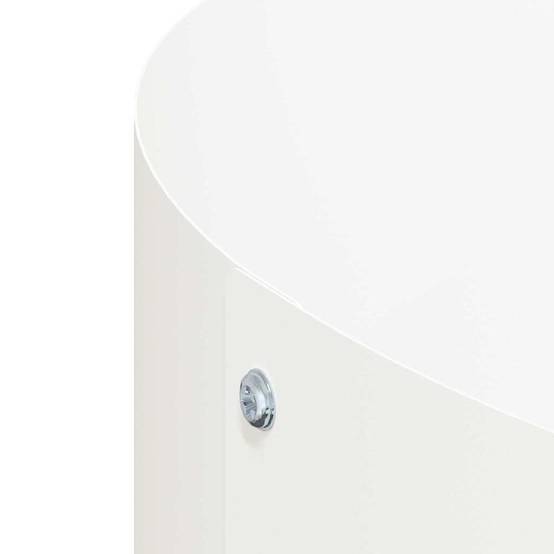 Grande Bordure de Jardin Ronde Acier pour Massif ou Arbre Ø 80x20 cm Blanc - ComfortXL Outdoor Living - Image 7
