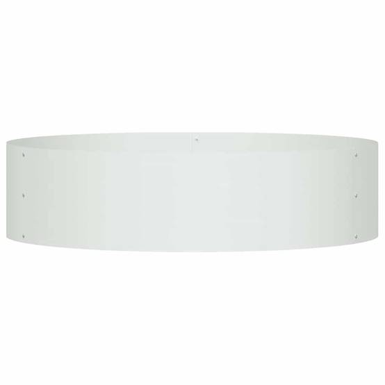 Grande Bordure de Jardin Ronde Acier pour Massif ou Arbre Ø 80x20 cm Blanc - ComfortXL Outdoor Living - Image 5