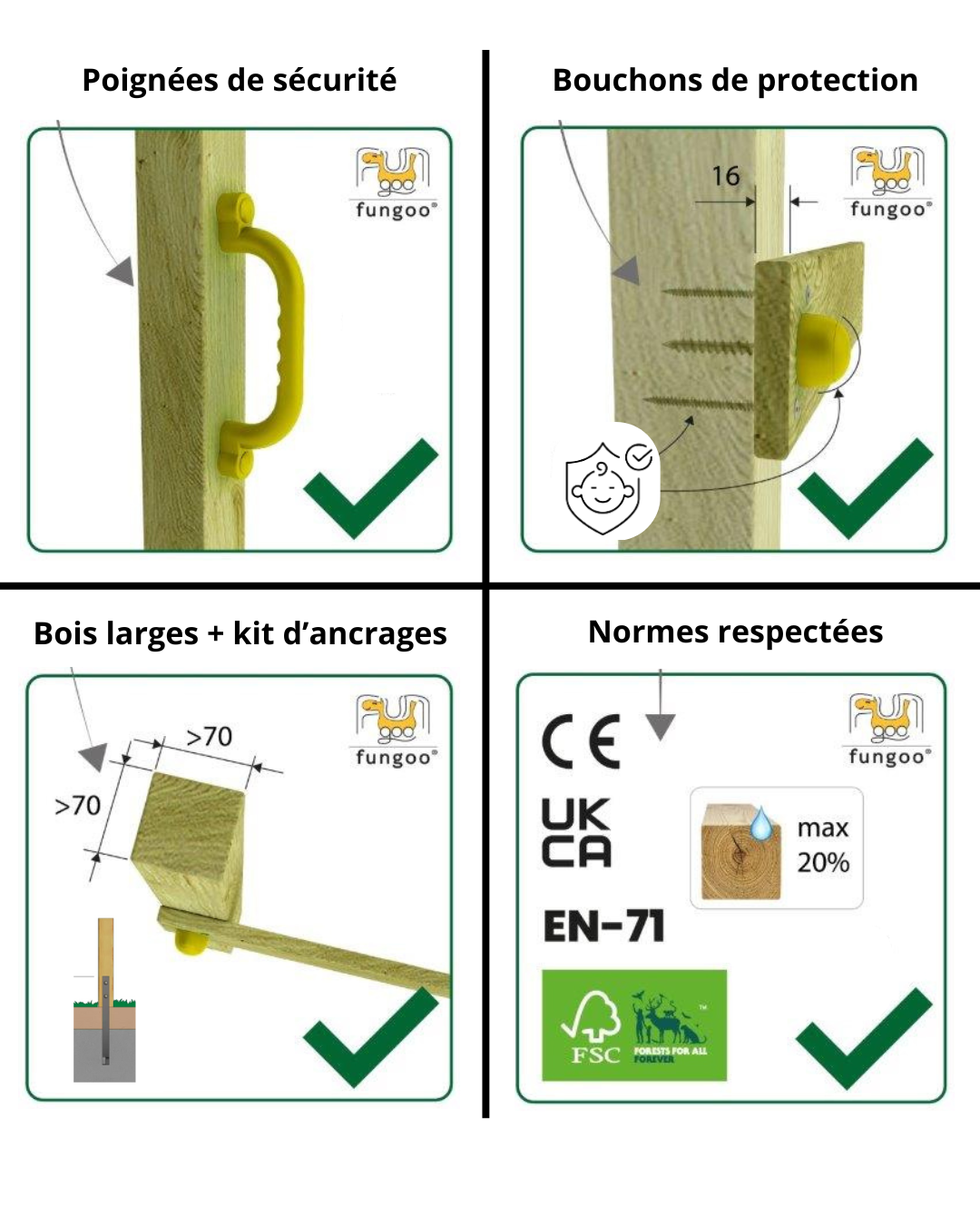 Fungoo - Aire de jeu FUNGOO OPTIMIZER avec Balançoire double - Image 8