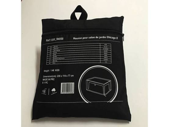 Habitat Et Jardin - Housse De Protection Pour Salon De Jardin - 235 X 114 X 77 Cm - Noir -habitat Et Jardin - Image 3