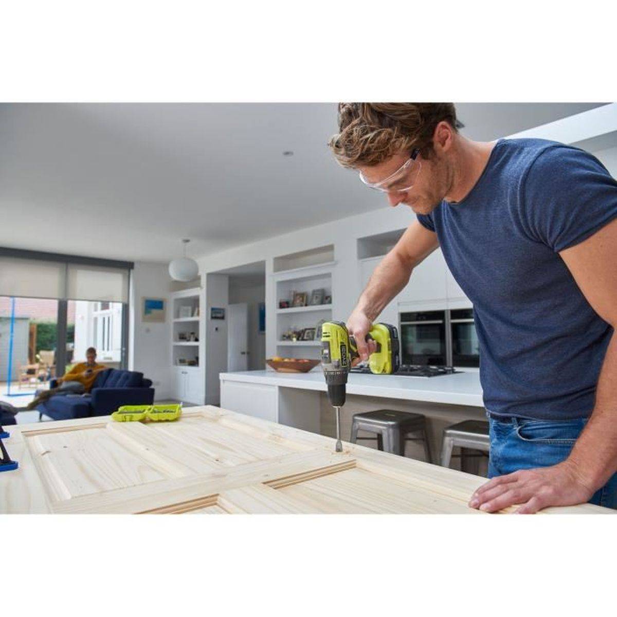 Pack combo 3 outils 18 V ONE+ sans fil : perceuse-visseuse brushless 13 mm, meuleuse 115 mm & scie sauteuse - RYOBI - Image 3